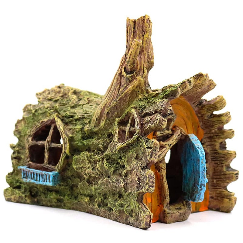fazhongfa Fish Tank Decorations Betta House Hide Cave Aquarium Ornament Small and Medium Fish Accessories Fish Resin Toys Hideouts Aquarium Backgrounds