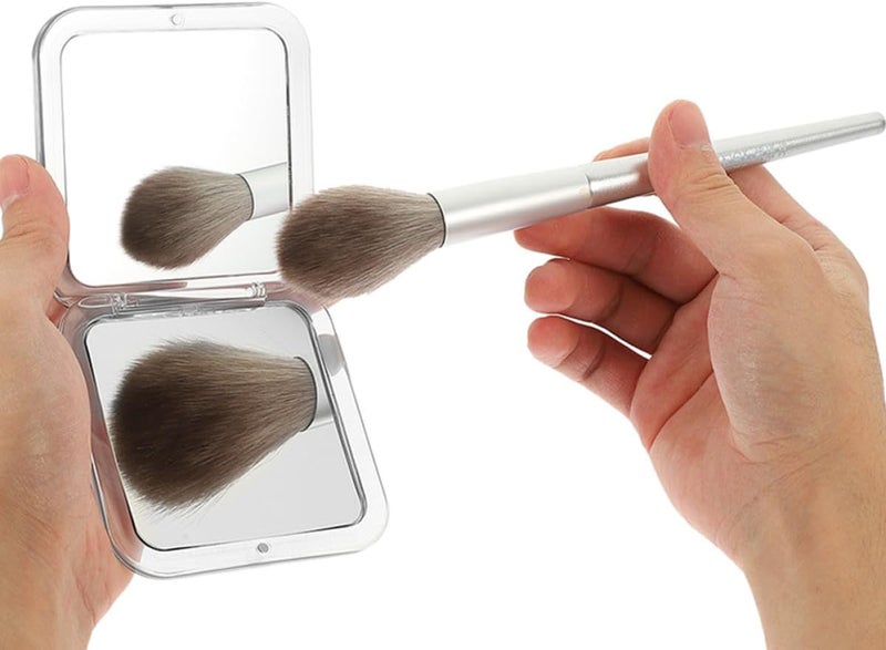 Folding Mini Compact Travel Mirror 10x Magnification Small Hand Mirror for Purse Portable - Image 4