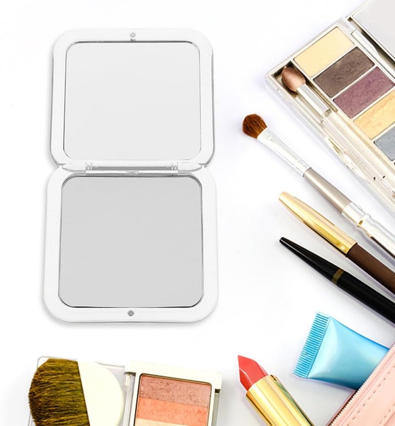 Folding Mini Compact Travel Mirror 10x Magnification Small Hand Mirror for Purse Portable - Image 5