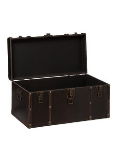 atmosphera 3-Piece British Flower Durable Wooden Storage Trunk Set Brown 38.5 x 38 x 79 cm 173489  - Image 4