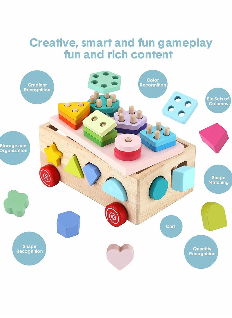 Montessori Activity Cube for Toddlers Ages 1 to 3, Wooden Educational Toys for Boys and Girls, Perfect Learning Gifts for Babies  - Image 2