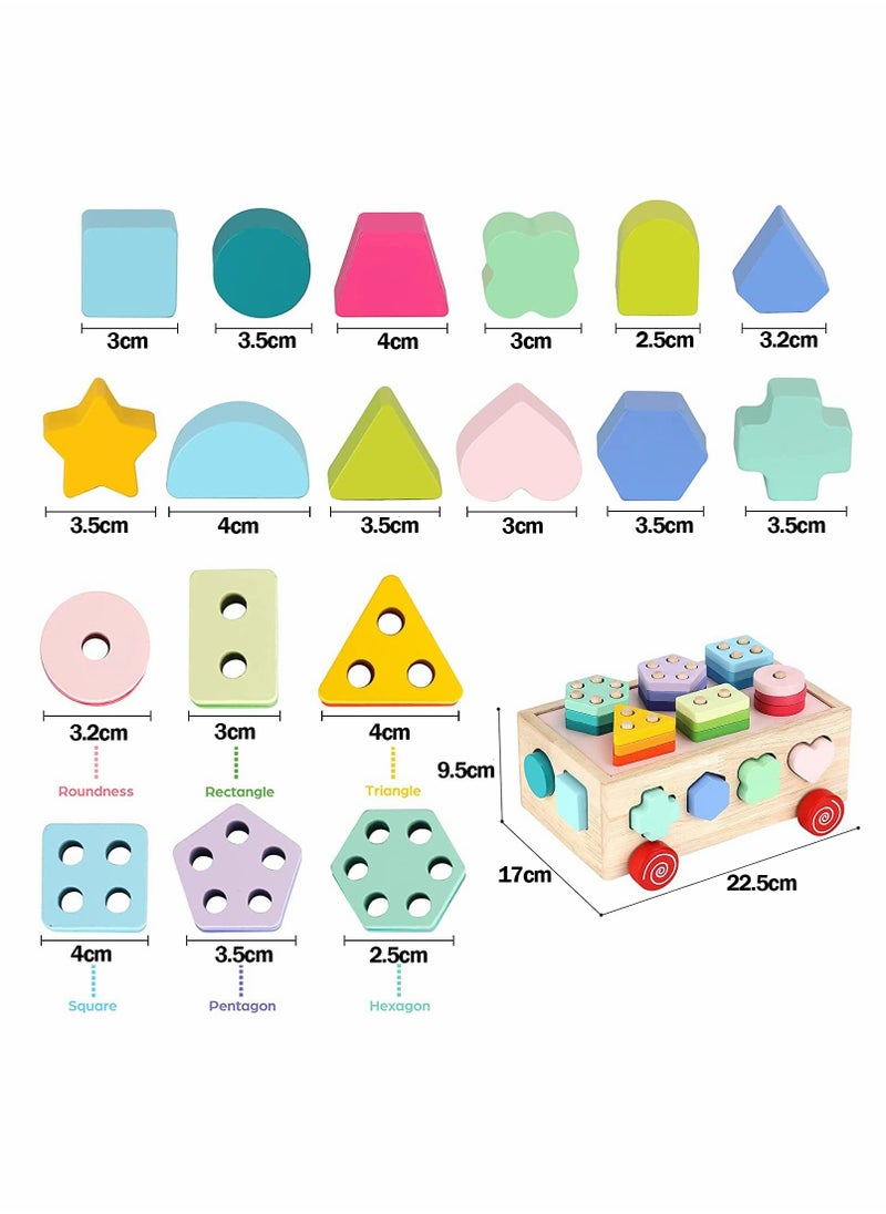 Montessori Activity Cube for Toddlers Ages 1 to 3, Wooden Educational Toys for Boys and Girls, Perfect Learning Gifts for Babies  - Image 5