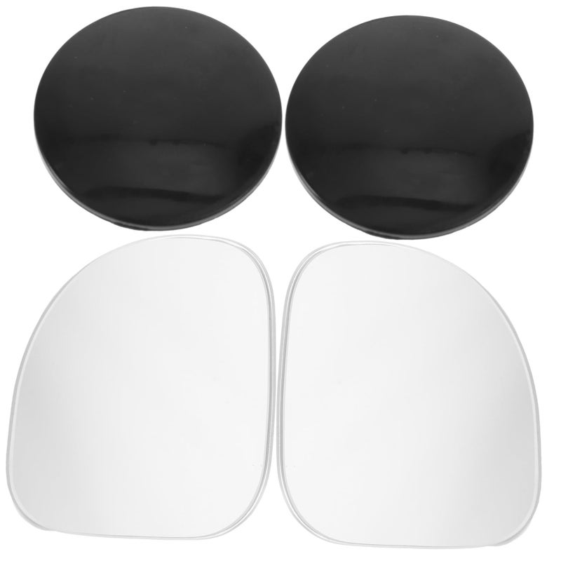 2Pcs Frameless Wide Angle Convex Rearview Mirror Adjustable For Car Truck Safety - Image 2