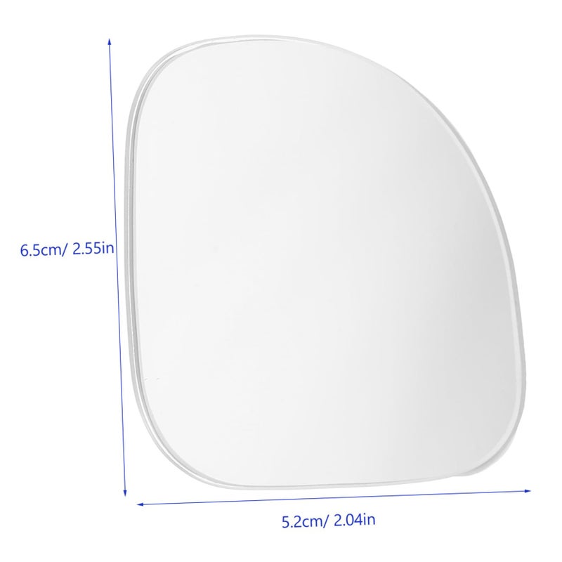 2Pcs Frameless Wide Angle Convex Rearview Mirror Adjustable For Car Truck Safety - Image 3