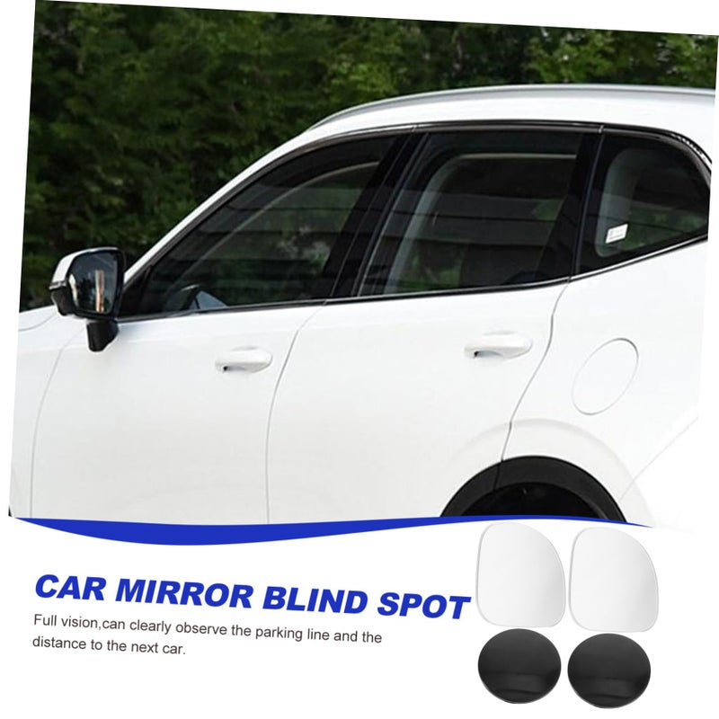 2Pcs Frameless Wide Angle Convex Rearview Mirror Adjustable For Car Truck Safety - Image 5