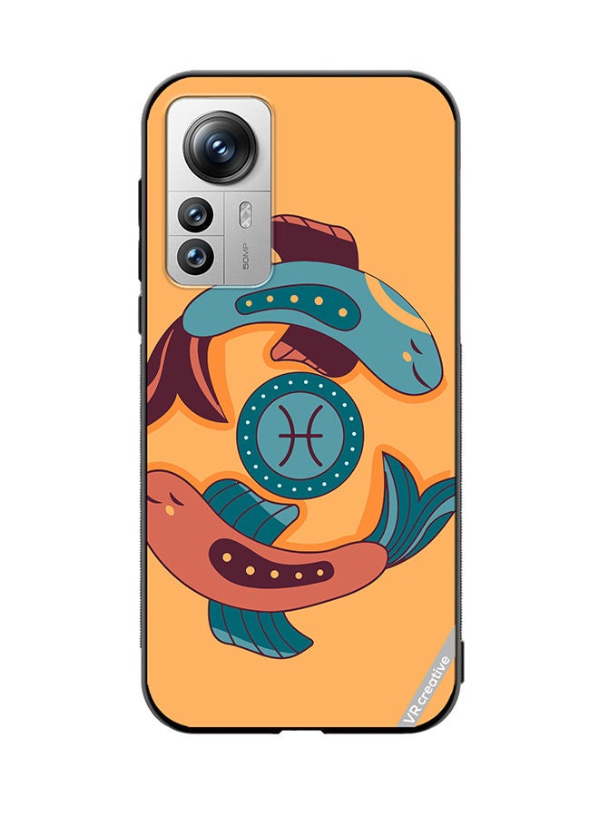 VR CREATIVE Protective Case Cover For Xiaomi 12X Whale Zodiac Signs Design Multicolour - Image 1