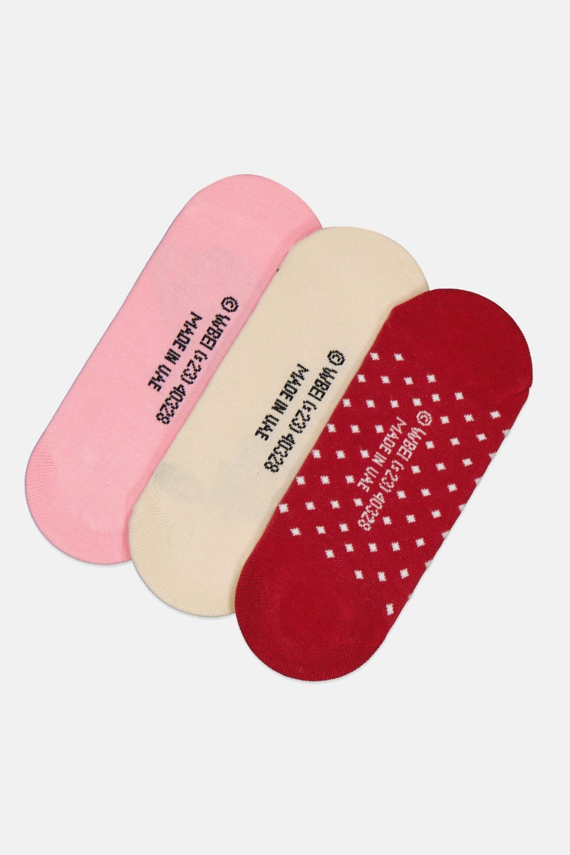 Warner Bros Kids Girl 3 Pairs No Show Socks, Multicolor - Image 4