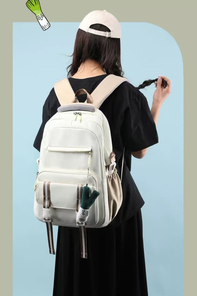 NICE New campus backpack, suitable for both men and women, waterproof backpack, student backpack, lightweight travel backpack, leisure day bag, laptop backpack - Image 2