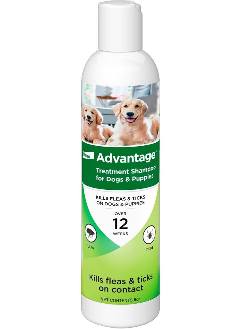 Advantage Dog Flea & Tick Shampoo for Puppies & Adult Dogs | Kills Fleas & Ticks | 8 oz. - Image 1