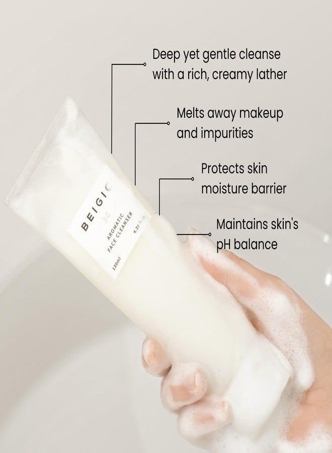 BEIGIC Aromatic Face Cleanser - Gentle Foaming Vegan Face Wash with Hyaluronic Acid & Micellar Water for sensitive skin - Image 2