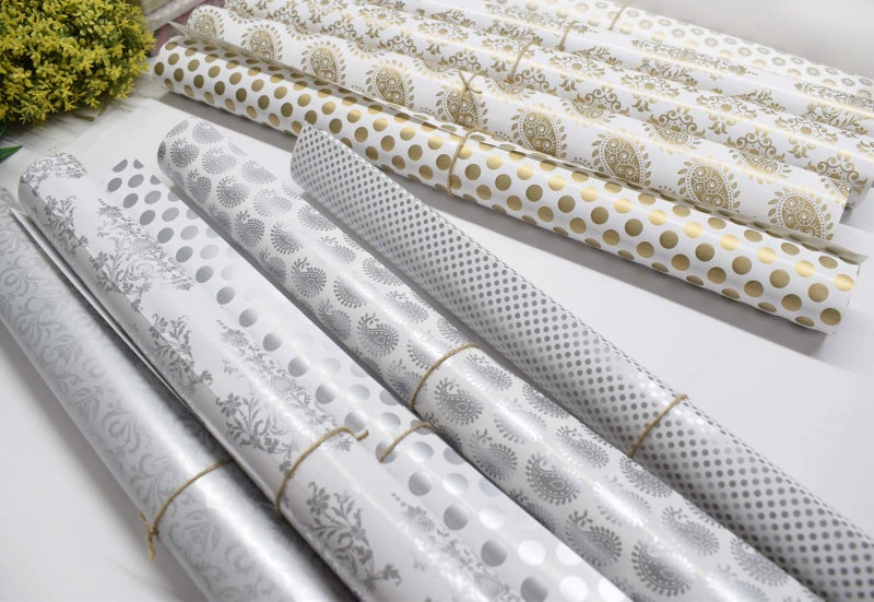 Asian Hobby Crafts Printed Gift Wrapping Paper 10 Assorted Design Sheets For Birthday, Wedding, Return Gifts Ideal For Any Occasion,Wrapping paper Size 26”x 19” Inch Pack of 10 Sheets. - Image 3