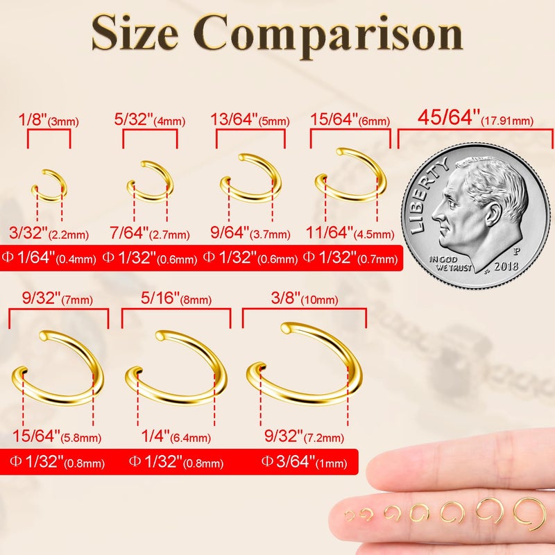 CooBigo 400pcs 5/32" Silver Tiny Jump Rings for Jewelry Making Replacement, Open Jump Ring Metal Jewelry Findings for Bracelets Necklaces Earrings Keychains Connectors Loops Repair Hardware - Image 4