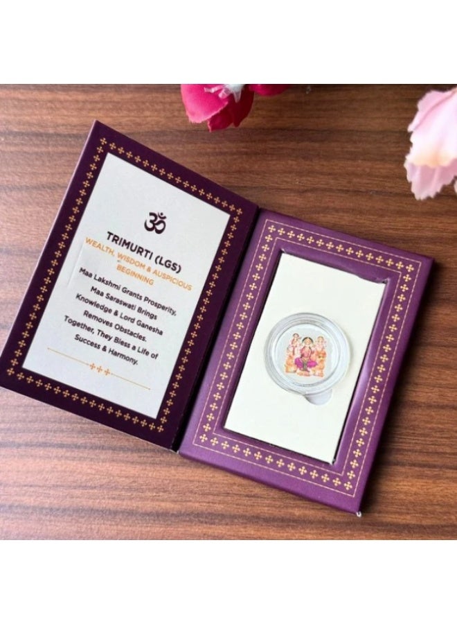 خشبو جويلز فضة عيار 1 جرام عملة تريمورتي شاغون - Image 2