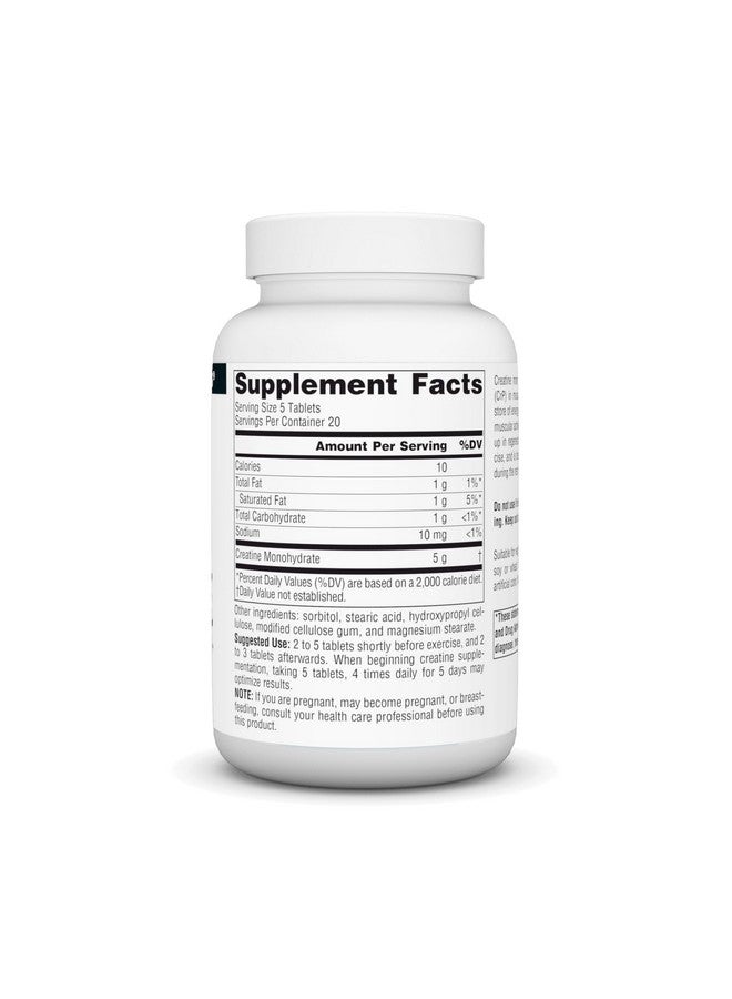 Source Naturals Creatine Powder Sports Supplement - Athletic Series Supports Muscular Activity* - 100 Tablets - Image 2