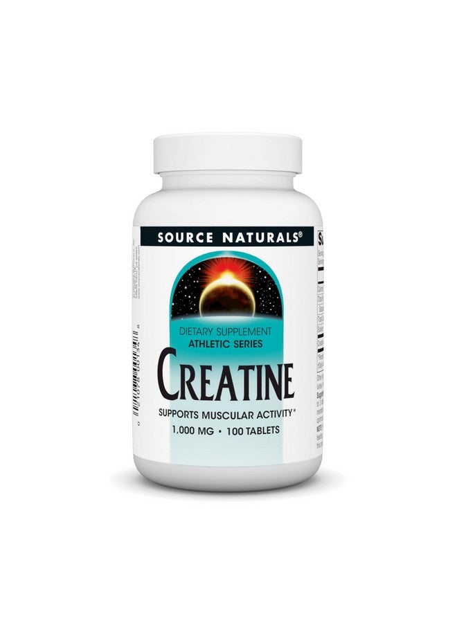 Source Naturals Creatine Powder Sports Supplement - Athletic Series Supports Muscular Activity* - 100 Tablets - Image 1