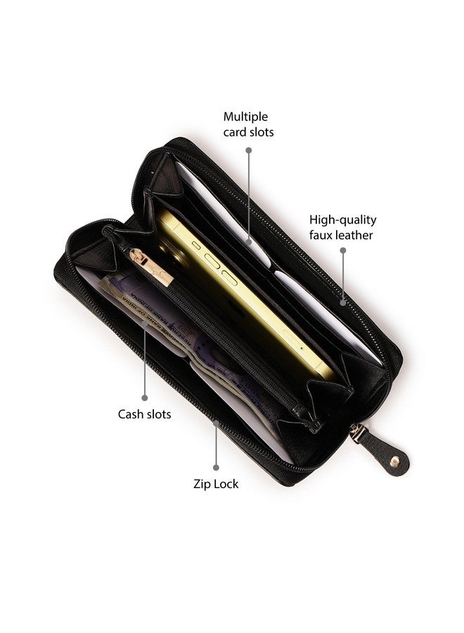 Fastrack Women's Zip-Around Wallet | Multiple Card Slots and Inner Zip Pocket | Secure and Stylish | Wallet for Casual Carry | Trendy and Stylish Purse - Image 3