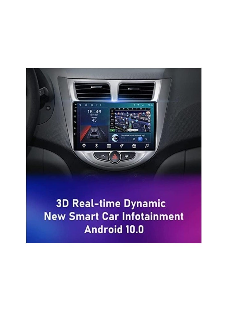 SHEZA STAR - Android Car Stereo for Hyundai Accent 2011 To 2017 2GB RAM 32GB ROM Support Apple Carplay, Mirror-Link Wi-Fi BT, Radio GPS Navigation, 9 Inch IPS Touch Screen with Backup Camera Included - Image 1