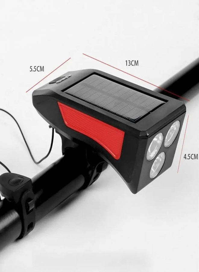 ZURITY Bike Light with Loud Horn | Rechargeable Waterproof Bicycle Cycling Light | LED Bike/Bicycle Front Lamp for Mountain/Riding | Night Headlight (Pack of 1,Multicolor) - Image 3