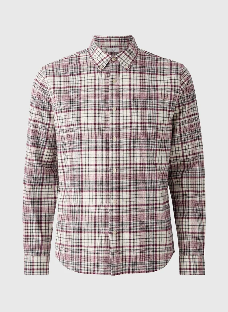 Matalan Red Long Sleeve Checked Shirt