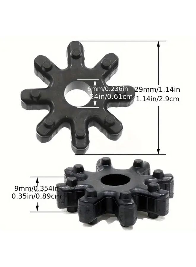Black Steering Column Bushings and Couplings 10pcs Round Shape OEM 563152K000FF - Image 2