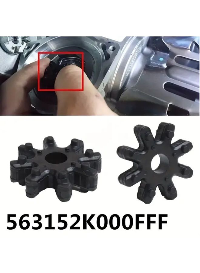 Black Steering Column Bushings and Couplings 10pcs Round Shape OEM 563152K000FF - Image 1