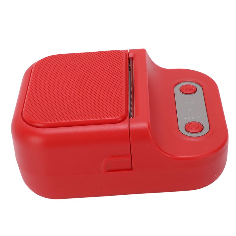 Portable Thermal Label Printer Bluetooth App Phone Photos Multiple Templates Red - Image 3