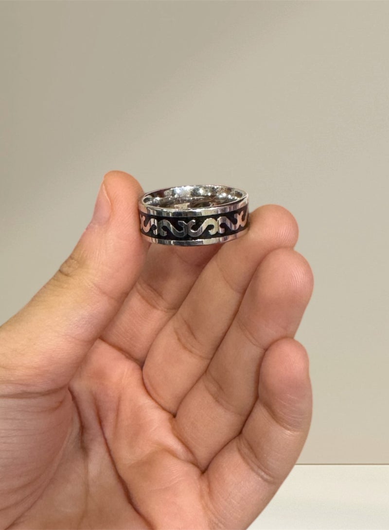 جوليري إيفريداي خاتم رجالي مصنوع من التيتانيوم ستيل المقاوم للصدأ مقاس 8 - Image 3