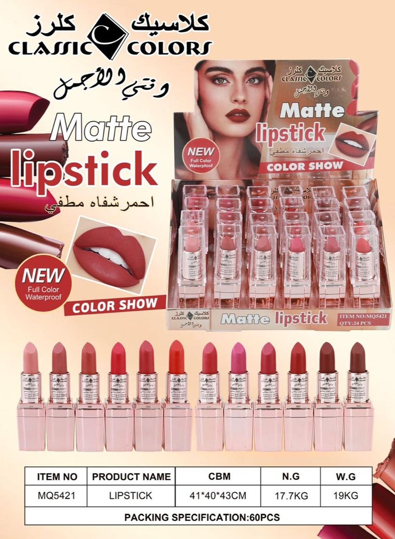 Classic Colors Matte Lipstick