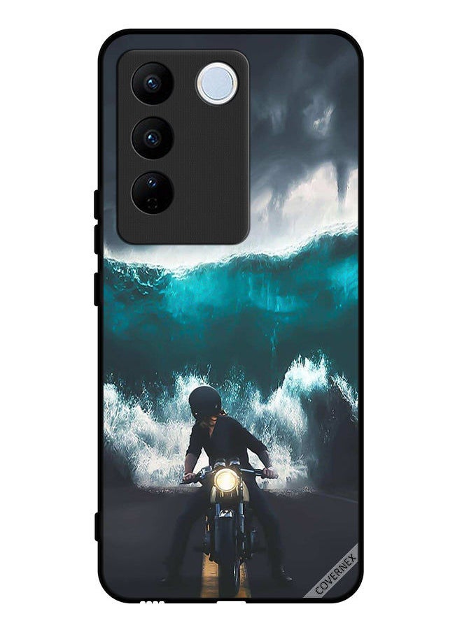 Covernex Protective Case Cover For Vivo V27 Pro Water Wave Art  - Image 1