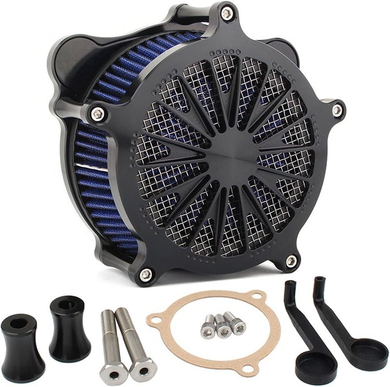 QASULER Motorcycle Air Filter Cleaner Intake Kit