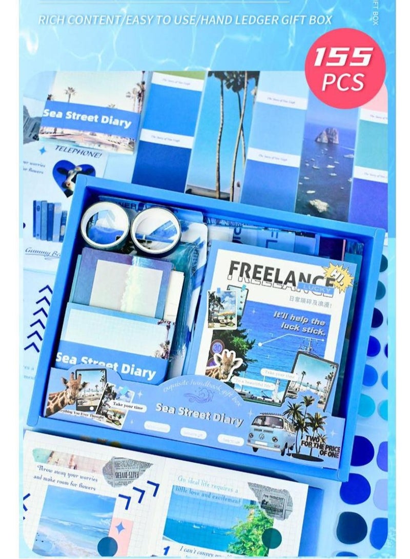 SISGL مجموعة ألبوم قصاصات جمالية لوازم القصاصات دفتر شبكة A6 دفاتر النقاط هدايا DIY للتدوين للفتيات المراهقات والأطفال والنساء - Image 1