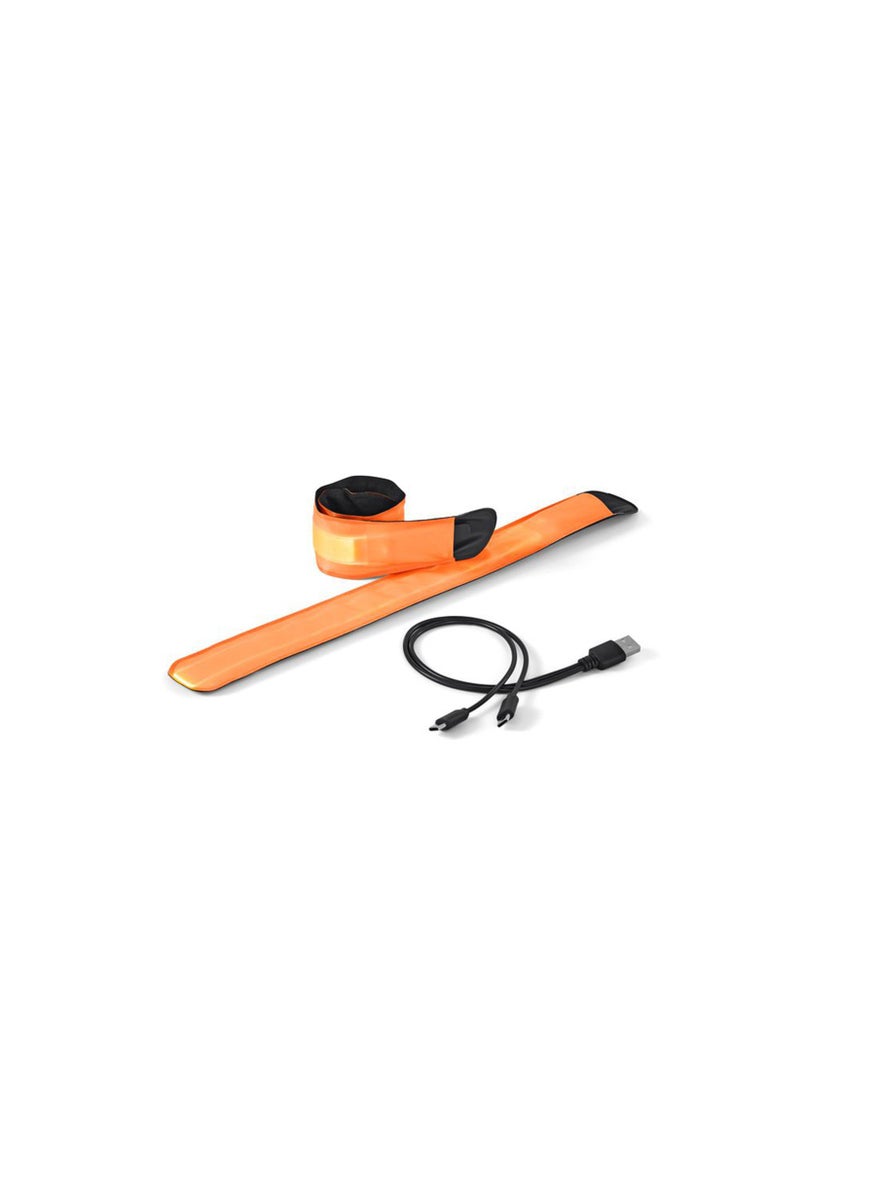 Tchibo - 2 LED Snap Straps With USB, Orange - Image 1