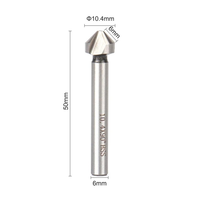 HSS M2 6542 Countersink Drill Bit Set 4 5 50mm 90 Degree 3 Flute Chamfering Cutter For Metalworking - Image 3
