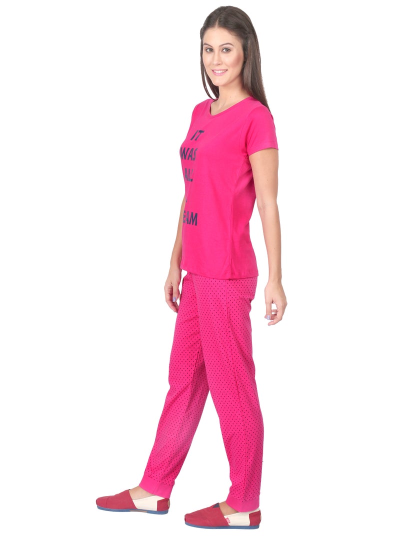 Soko Mesh - It Was All A  Dream Sleepwear Set For Women, Pink - Image 1