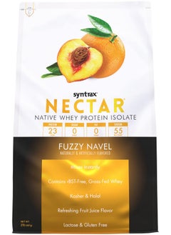 Syntrax Nutrition Nectar, 100% Whey Isolate Protein Powder, Refreshing Fruit Flavor, Fuzzy Navel, 2 Lbs
