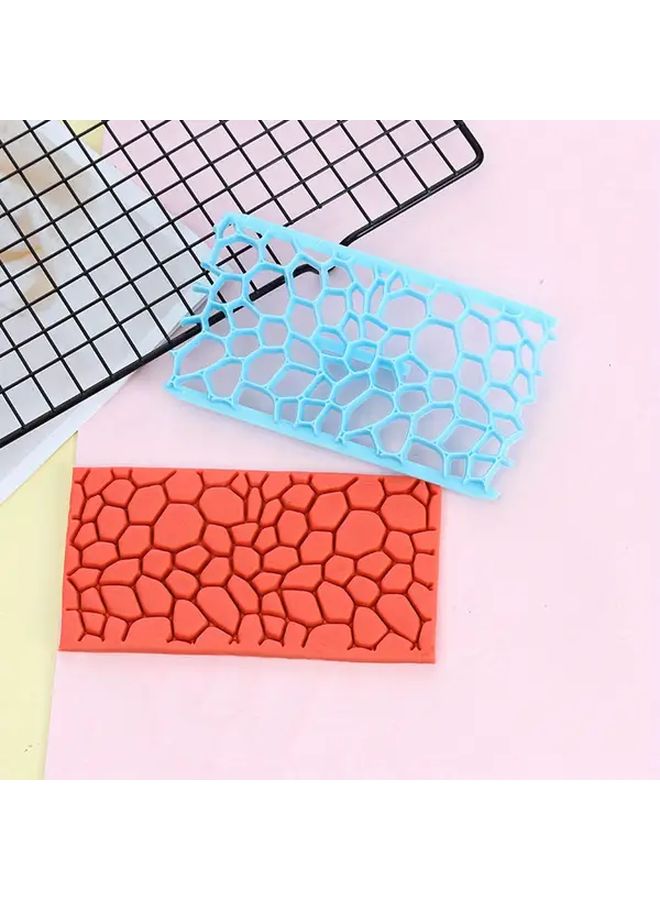 Stone Texture Ceramic Embossing Die Oval DIY Clay Mold Art Printing Cutting Plastic Tool - Image 3
