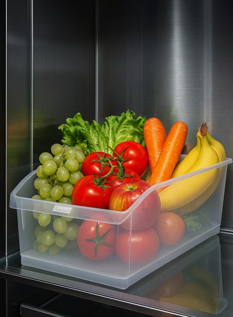 set of 2-piece refrigerator storage and organization boxes