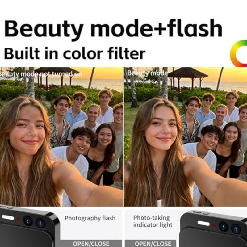4K 64MP CCD Autofocus Digital Camera, Sliding Cover Camera, Anti Shake Compact, Compact Travel Point Shoot for Teens Beginner - Image 4