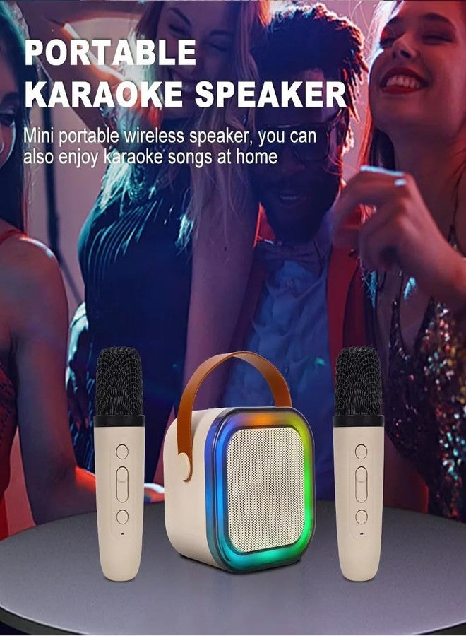 Goyal's Goyal’s Portable Karaoke Bluetooth Speaker with Wireless Microphone | RGB LED Lights | Voice Change Effects | USB TF AUX FM | Mini Party Speaker for Kids & Adults - Image 3