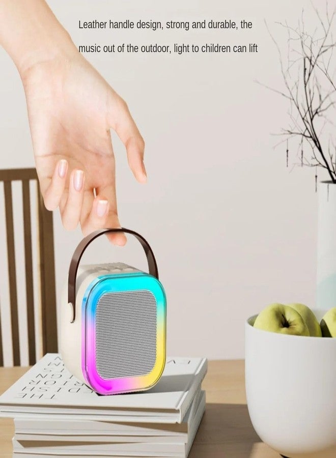 Goyal's Goyal’s Portable Karaoke Bluetooth Speaker with Wireless Microphone | RGB LED Lights | Voice Change Effects | USB TF AUX FM | Mini Party Speaker for Kids & Adults - Image 4