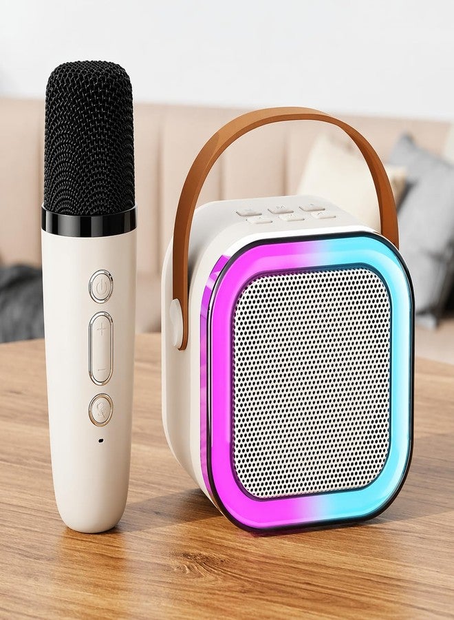 Goyal's Goyal’s Portable Karaoke Bluetooth Speaker with Wireless Microphone | RGB LED Lights | Voice Change Effects | USB TF AUX FM | Mini Party Speaker for Kids & Adults - Image 1