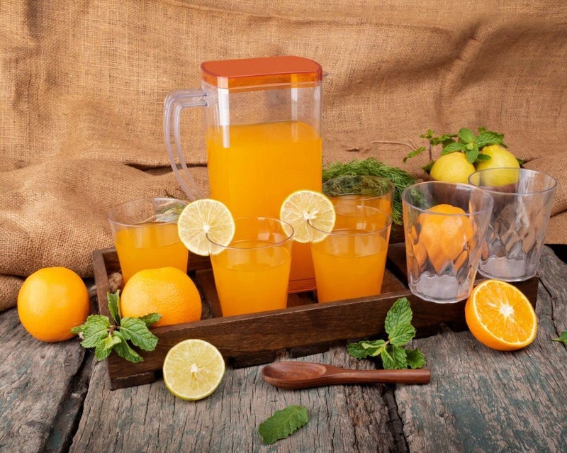 KD ZONE KD ZONE Unbreakable Plastic Water Jug with Lid 17 LTR Perfect for Juice Jug Milk Jug for Fridge Water Jugs for Dining Table Restaurants Cafe Random Color - Image 3
