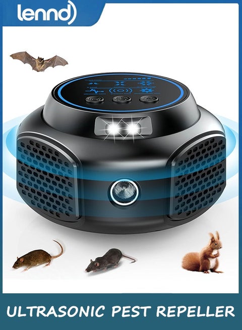 Ultrasonic Pest Repellent Plug in, Indoor Electronic Deterrent for Mouse, Rat, Squirrel, Rodent, Roach, Ant, Spider Control for Garage, Attic, Kitchen, Home