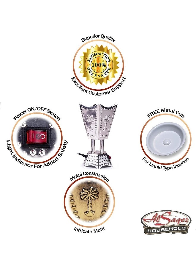 AL MADINA - Alsaqer-Electric Bakhoor Burner-Mabkhara-Madkhan-Oud Burner-Incence Bakhoor Burner - Image 1