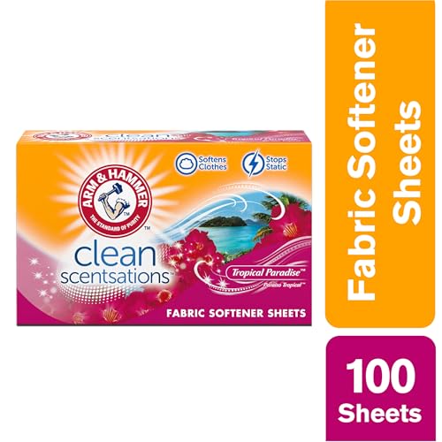 Arm & Hammer أوراق منعم الأقمشة من ARM HAMMER - جنة استوائية 100 قطعة - Image 5