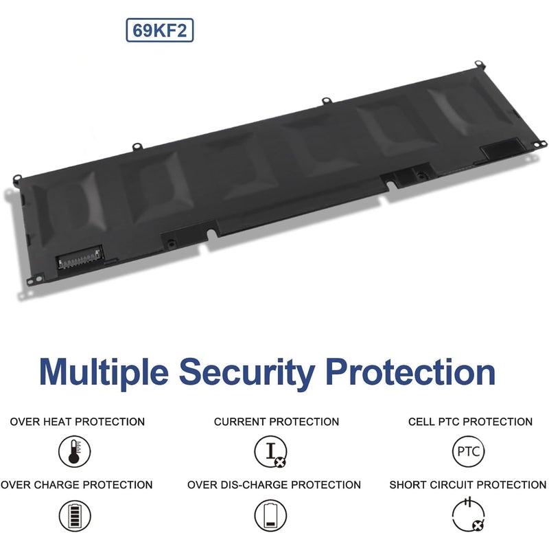 WISTAR 69kf2 Laptop Battery Compatible for DELL XPS 15 9500 9510 G15 5510 5511 5520 5521 5515 M15 R3 R4 R5 R6 R7 M17 R3 R4 Series Notebook 8fctc 11.4V 716 86wh 6-Cell Laptop Battery - Image 5