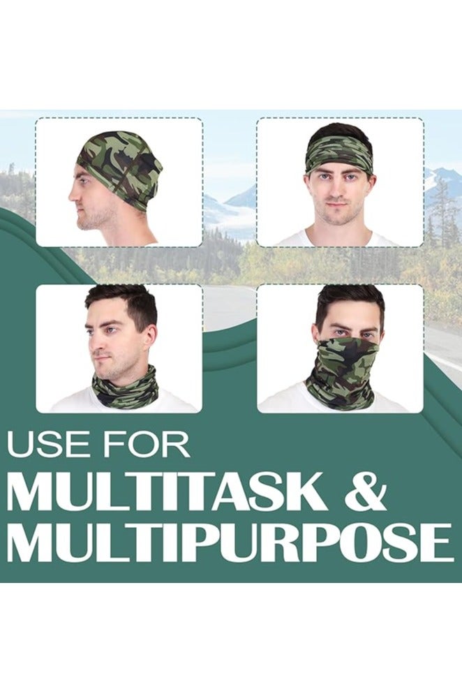 RABIGALA Bahamas Premium Bandana for Dust & Sun Protection, Comes With Cool Lightweight, Windproof, Breathable Material, Fishing Hiking Running Cycling, Camo - Image 5