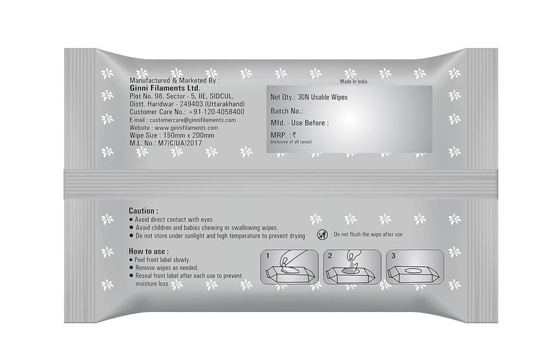 GINNI مناديل جيني كليا المبللة لإزالة المكياج 240 منديل مبلل للوجه مرطب مضاد لحب الشباب - Image 3