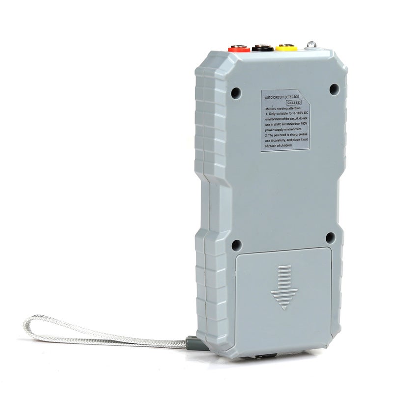 Circuit Detector 0-100VDC Measurement Range Digital Display 0.2V Error - Polarity Indicator LED Lights Buzzer Alarm Maintenance Tool for Transport Machinery Dim Light Environments - Image 4