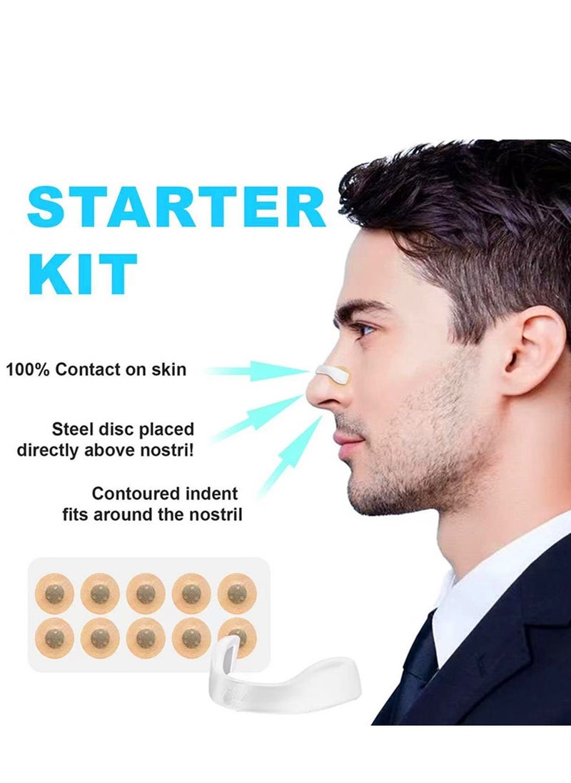 STARTER Snoring Solution for Comfortable and Quieter Sleep Effective to Relieve Snoring Anti Snoring Nose Patch Comfortable Anti Snoring Device Suitable for Hotels Homes Business Travel (white-30pcs)  - Image 3